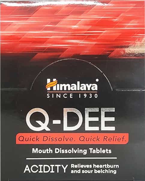 Himalaya Q-Dee Acidity Tabs - Strip Of 8 Tablets