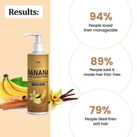 Tnw-The Natural Wash Banana Hair Conditioner For Damaged & Frizzy Hair - 200 Ml