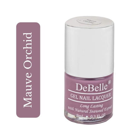 Debelle Gel Nail Polish Combo Set - Mauve Orchid (Dark Mauve) + Pandora (Rose Gold Glitter)|8ml Each