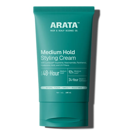 Arata Styling Hair Cream | Niacinamide | Medium Hold & Frizz Control | 100 Ml