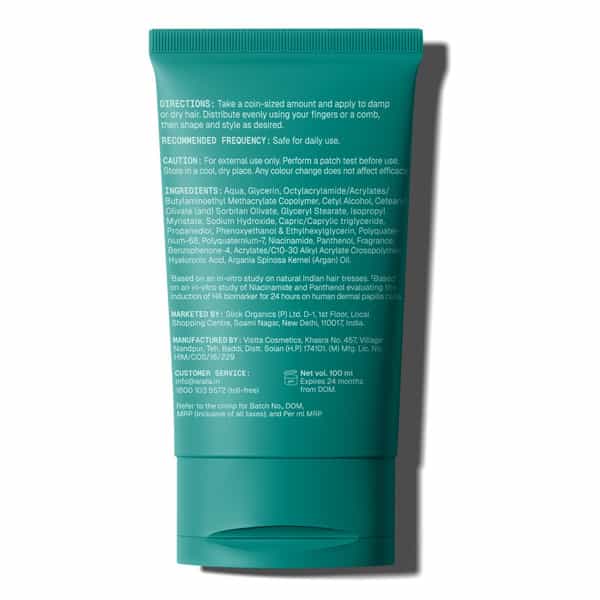 Arata Styling Hair Cream | Niacinamide | Medium Hold & Frizz Control | 100 Ml