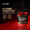 Musclexp Raw Whey Protein Concentrate 80% Powder | Unflavored | 1Kg (2.2Lb) (Pack Of 2)