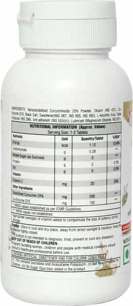 Dr. Morepen Immuniply Turmeric Curcumin Tablets Vitamin C Chewable Immunity Boost For Adults 50G