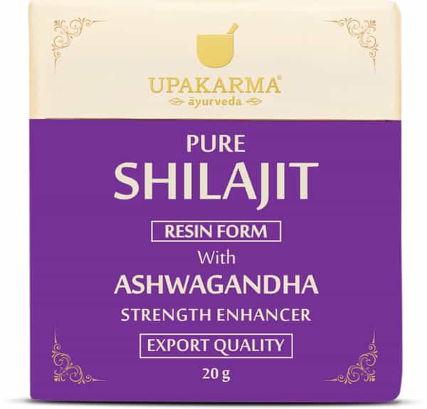 Upakarma Ayurveda Pure Shilajit Resin Form With Ashwagandha 20 G