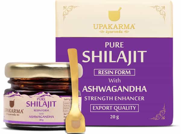 Upakarma Ayurveda Pure Shilajit Resin Form With Ashwagandha 20 G