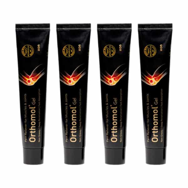 Orthomol Ayurvedic Pain Relief Gel For Joint Pain | Muscular Pain - 30 Gm (Pack Of 4)