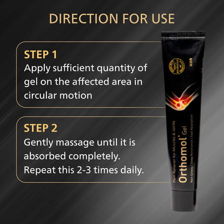 Orthomol Ayurvedic Pain Relief Gel For Joint Pain | Muscular Pain - 30 Gm (Pack Of 4)