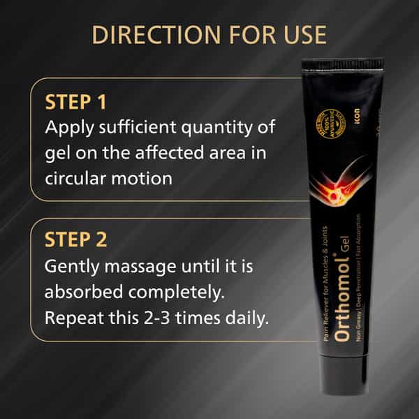 Orthomol Ayurvedic Pain Relief Gel For Joint Pain | Muscular Pain - 30 Gm (Pack Of 4)