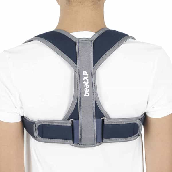 Beatxp Clavicle Brace Posture Corrector With Adjustable Strap For Men & Women In (Medium) Size