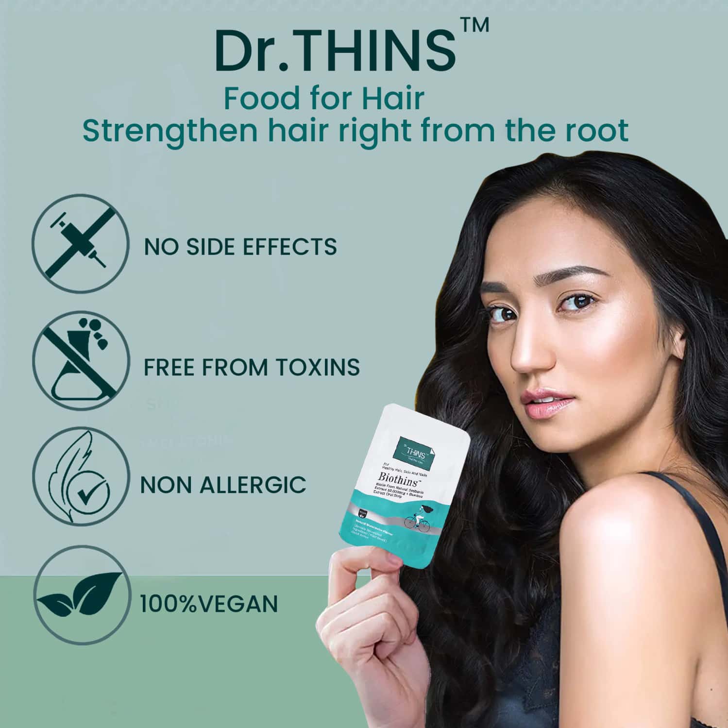 Buy DR. THINS BIOTHINS FOR HEALTHY HAIR, SKIN,AND NAILS 30 ORAL STRIPS