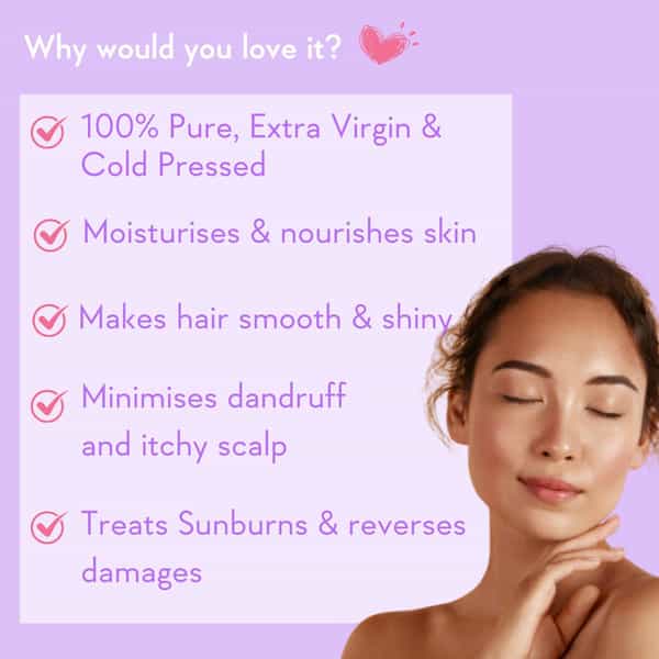 Wishcare 100% Pure Cold Pressed Jojoba Oil (100Ml)
