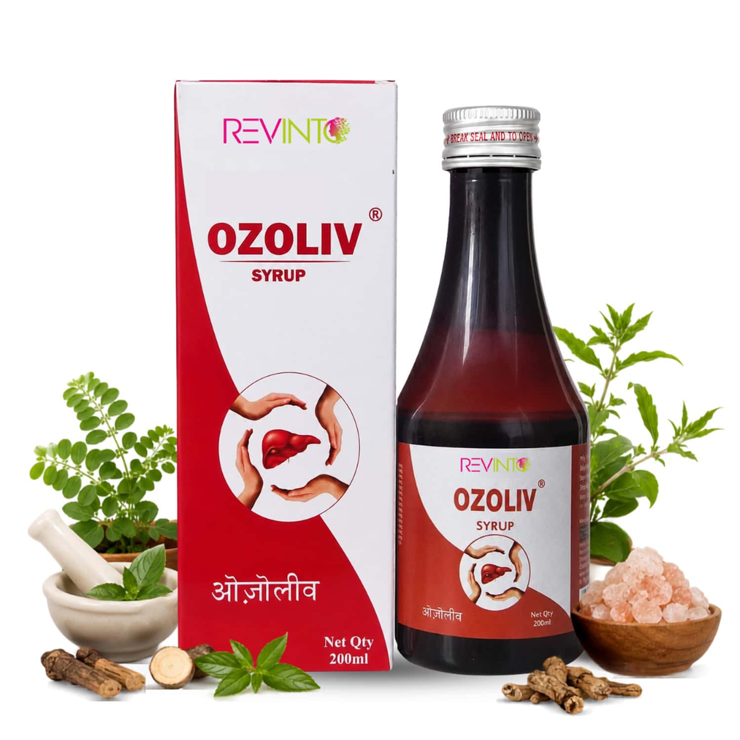Revinto Ozoliv Syrup | Ayurvedic Respiratory Relief | 200ml