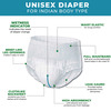 Careage Premium Adult Diaper Pants | Unisex | Waist Size (39-65 Inches) - Xl (20 Pieces)