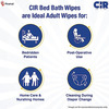 Cir Soft Body Cleansing Wet Bed Bath Wipes For Adults | Extra Large | 10 Wipes/Pack (Pack Of 4)
