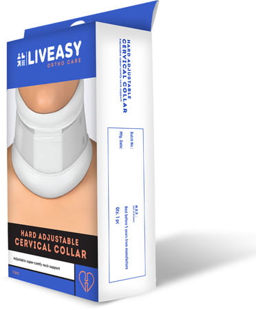 Liveasy Ortho Care Hard Adjustable Cervical Collar Large