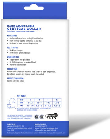 Liveasy Ortho Care Hard Adjustable Cervical Collar Large