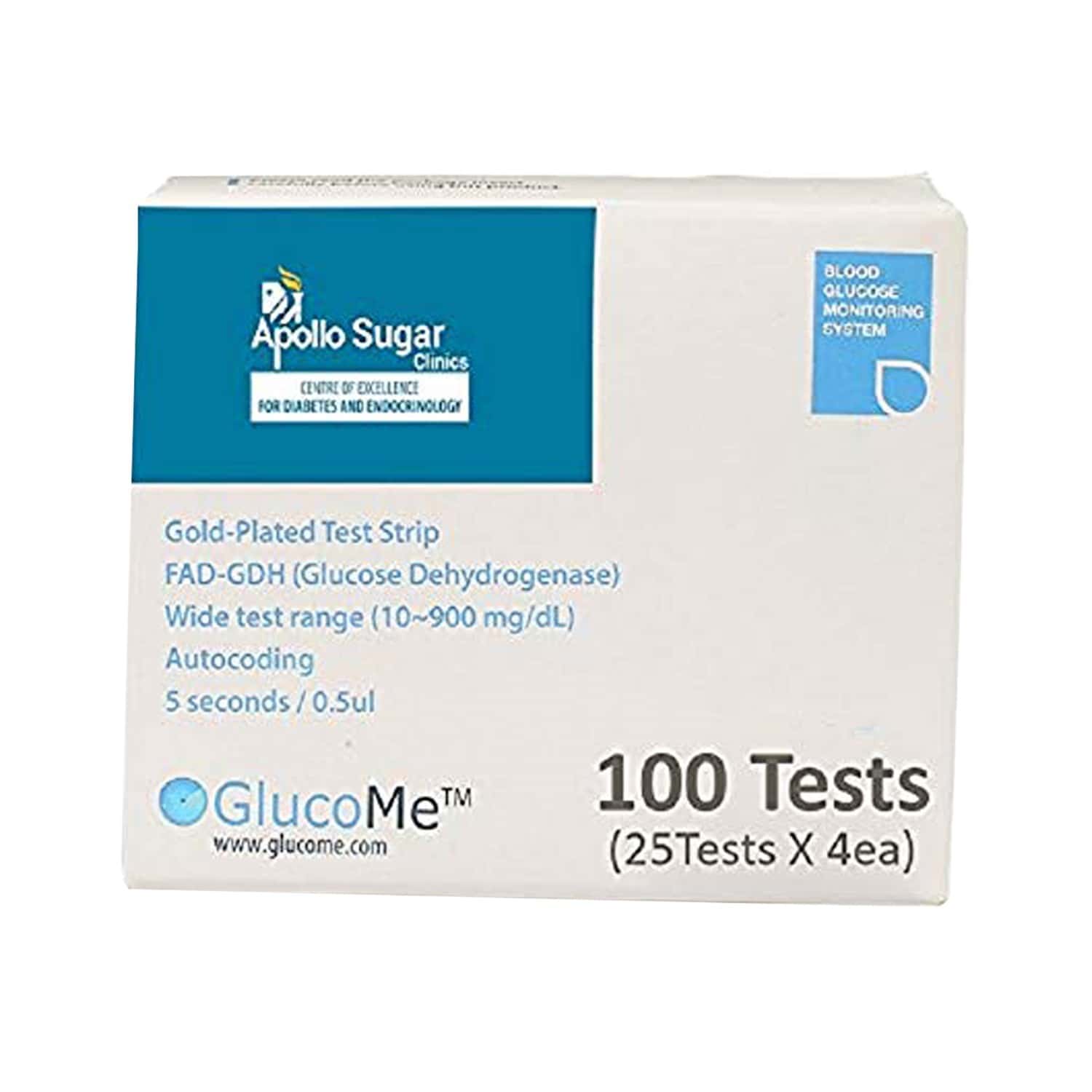 Buy Apollo Sugar Smart Kit (With Free 100 Gold Plated Test