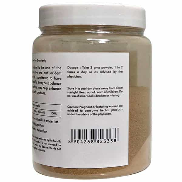 Herbal Hills Amla Powder Edible For Hair Growth Skin Care 200 Gms (Pack Of 5)