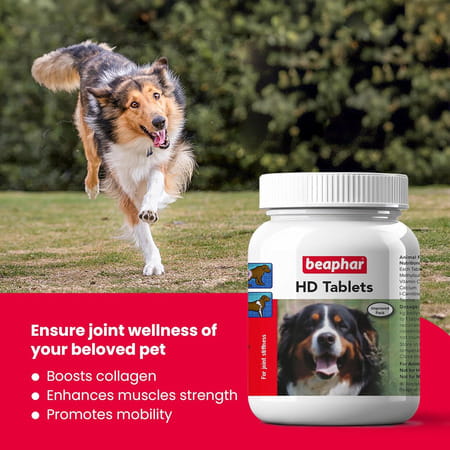 Beaphar Hd Tablet Dog Joint Supplement For Hip Dysplasia & Joint Problems - 60 Tablets