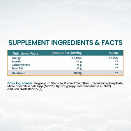 Himalayan Organics Melatonin 10 Mg Healthy Sleep Cycle - 60 Veg Tablets