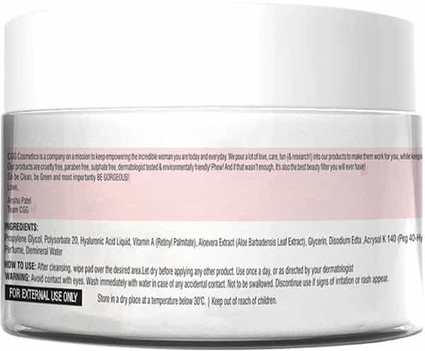 Cgg Cosmetics Retinol Youth Portion Cleansing Pads- Combats Aging Skin- Vegan - 50 Pads