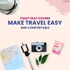 Mildcares Disposable Toilet Seat Covers Paper|Reduce The Risk Of Uti-20 Sheets