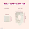 Mildcares Disposable Toilet Seat Covers Paper|Reduce The Risk Of Uti-20 Sheets