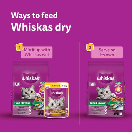 Whiskas Adult (1+ Years) Dry Cat Food | Tuna Flavour | 20 Kg