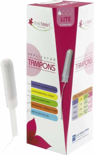 Everteen Lite Applicator Tampons For Periods In Women - 1 Pack (8 Tampons)