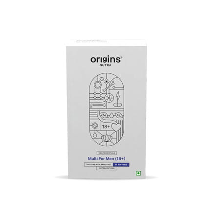 Origins Nutra Multivitamin For Men (18+) Boosts Energy & Metabolism - 30 Softgels