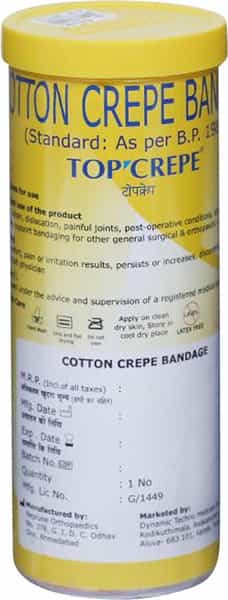 Top Crepe Cotton Bandage 15 Cm X 4 M