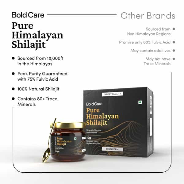 Bold Care Himalayan Shilajit Resin - Authentic | Pure & Premium Quality - 10G