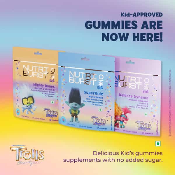 Nutriburst Defence Dynamo Trolls Gummies - 10 Gummies