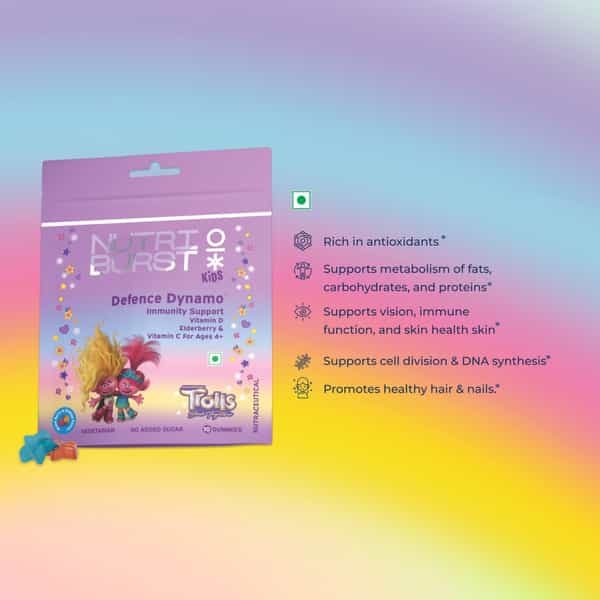 Nutriburst Defence Dynamo Trolls Gummies - 10 Gummies