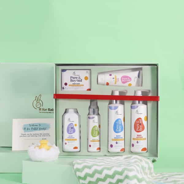 R For Rabbit Gift Box: Shampoo-200Ml|Lotion-200Ml|Coconut Oil-100Ml|Cream-50G|Soap-75G|Powder-100G