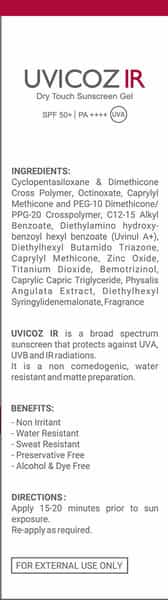 Ceuticoz Uvicoz Ir - 50 Gm
