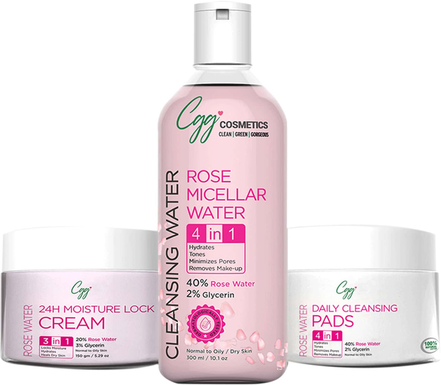 Cgg Cosmetics Rose Water Kit - Combo Pack