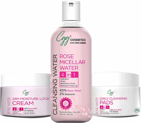 Cgg Cosmetics Rose Water Kit - Combo Pack