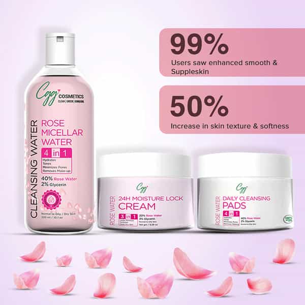 Cgg Cosmetics Rose Water Kit - Combo Pack