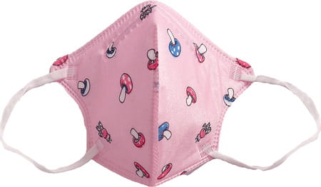 Advind Healthcare Smog Guard N95 Kids Mask Without Valve (4-12 Years Kids) - Pink Pack Of 5