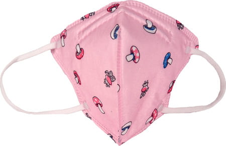 Advind Healthcare Smog Guard N95 Kids Mask Without Valve (4-12 Years Kids) - Pink Pack Of 5