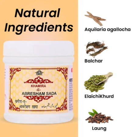 Cipzer Khamira Abresham Sada 125 Gram |Helps To Retentive Power | Anxiety And Tension|