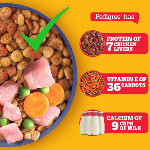Pedigree Dog Food Puppy Chicken & Milk 1.2 Kg