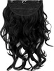 Streak Street Clip-In 18'' Soft Curls Jet Black Hair Extensions