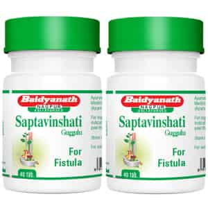 Baidyanath Asli Ayurved Saptavishanti Guggulu 40 Tablets (pack Of 2)