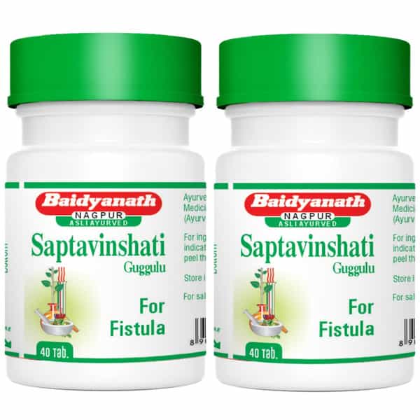 Baidyanath Asli Ayurved Saptavishanti Guggulu 40 Tablets (Pack Of 2)