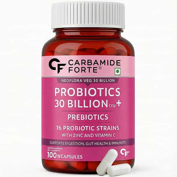 Carbamide Forte Probiotics Supplement 30 Billion For Women & Men-100 Capsules