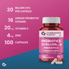 Carbamide Forte Probiotics Supplement 30 Billion For Women & Men-100 Capsules