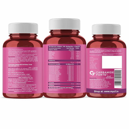 Carbamide Forte Probiotics Supplement 30 Billion For Women & Men-100 Capsules