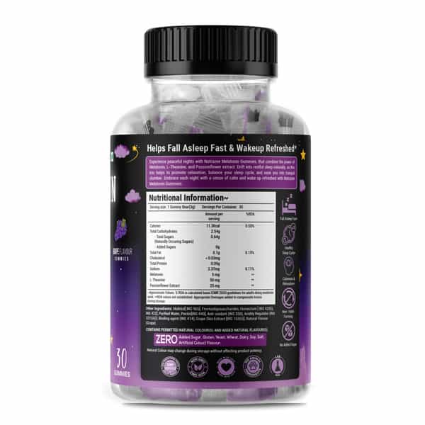 Nutrazee Melatonin Sleep Gummies For Men & Women | 30 Gummy Bears